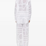 Camicia con pattern geometrico in bianco Toteme - donna 