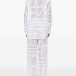 Camicia con pattern geometrico in bianco Toteme - donna 