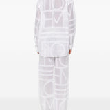 Camicia con pattern geometrico in bianco Toteme - donna 