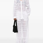 Camicia con pattern geometrico in bianco Toteme - donna 