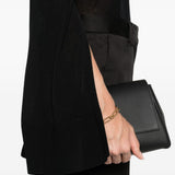 Maglione a collo alto con spacchi in nero Toteme - donna 