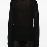 Maglione a collo alto con spacchi in nero Toteme - donna 