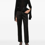 Maglione a collo alto con spacchi in nero Toteme - donna 