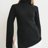 Maglione a maniche lunghe con spacchi in nero Toteme - donna 