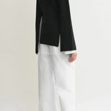 Maglione a maniche lunghe con spacchi in nero Toteme - donna 