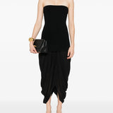 Top in maglia stile bandeau in nero Toteme - donna 