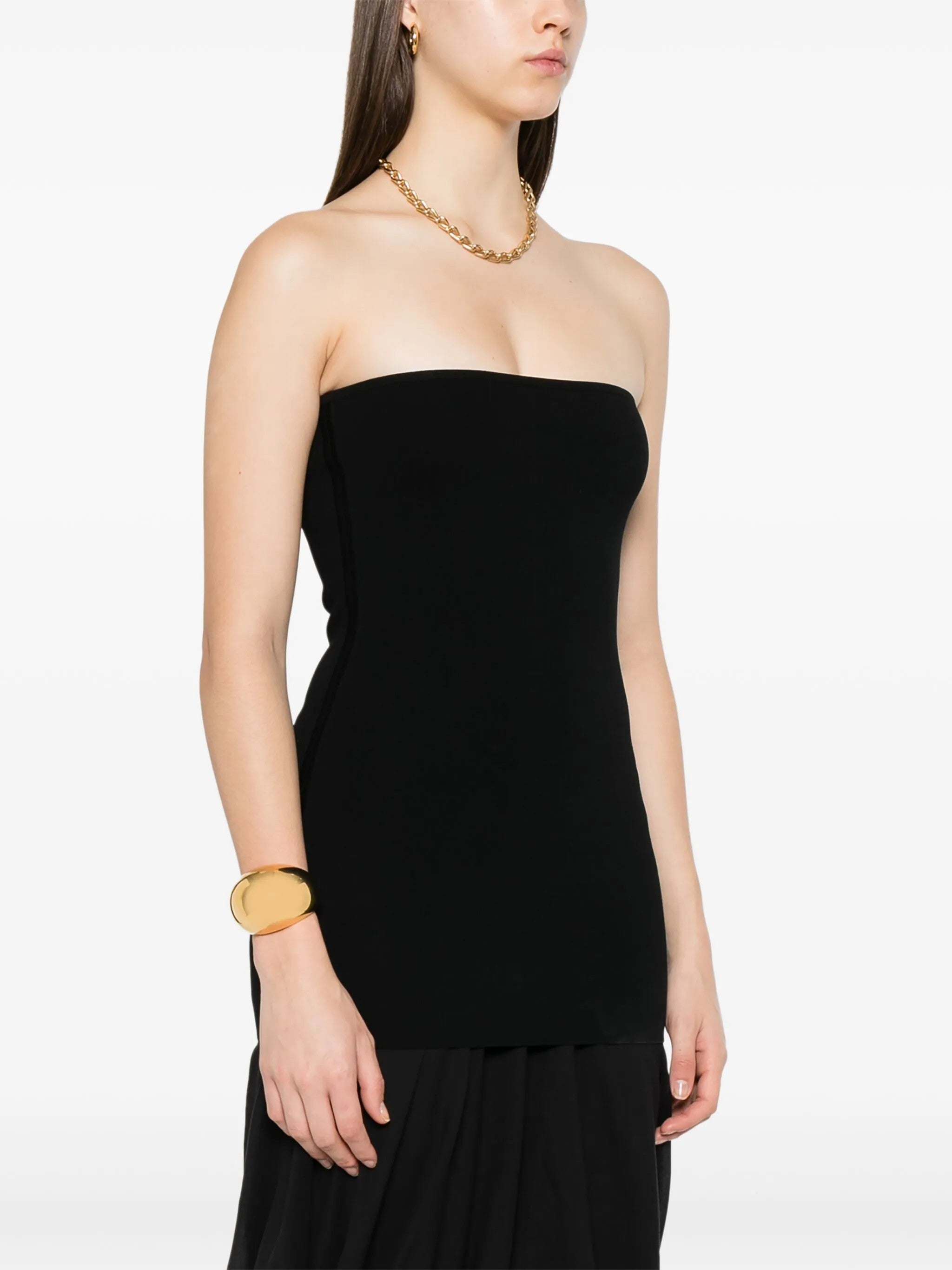 Top in maglia stile bandeau in nero Toteme - donna 