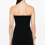 Top in maglia stile bandeau in nero Toteme - donna 
