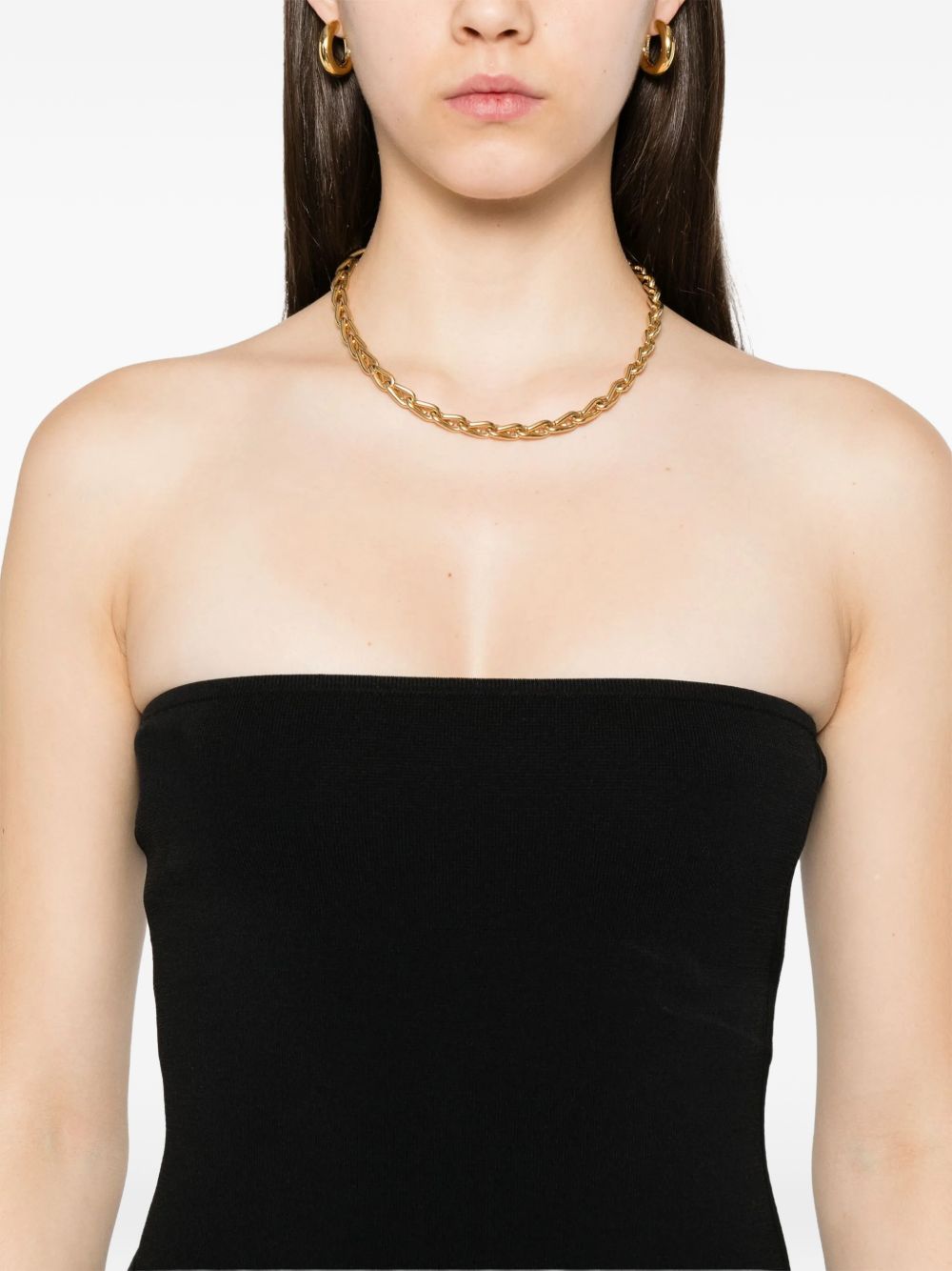 Top in maglia stile bandeau in nero Toteme - donna 
