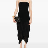 Top in maglia stile bandeau in nero Toteme - donna 