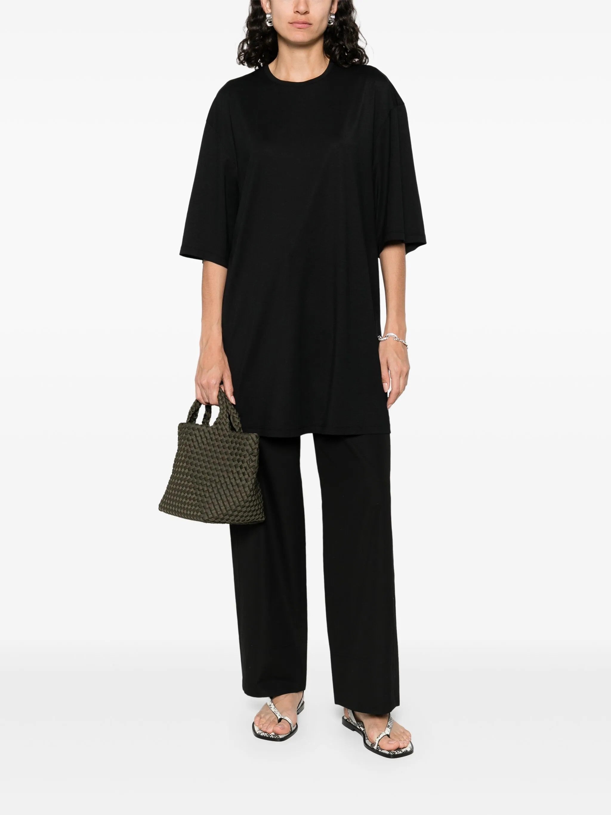 Abito stile T-shirt in nero Toteme - donna 