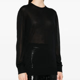Maglione a girocollo in nero Toteme - donna 