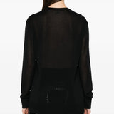 Maglione a girocollo in nero Toteme - donna 