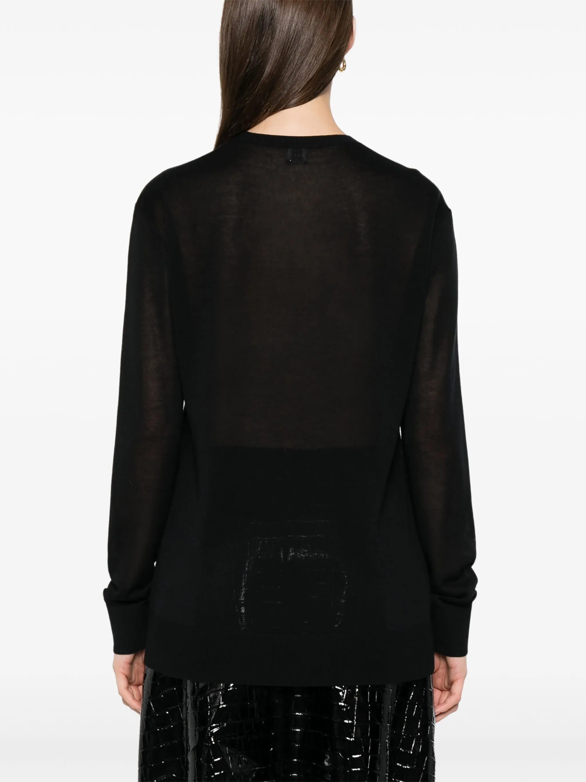 Maglione a girocollo in nero Toteme - donna 