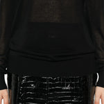 Maglione a girocollo in nero Toteme - donna 