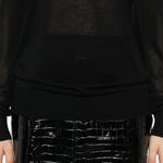 Maglione a girocollo in nero Toteme - donna 