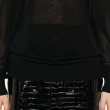 Maglione a girocollo in nero Toteme - donna 