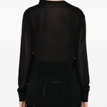 Maglione a girocollo in nero Toteme - donna 