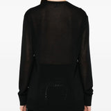Maglione a girocollo in nero Toteme - donna 