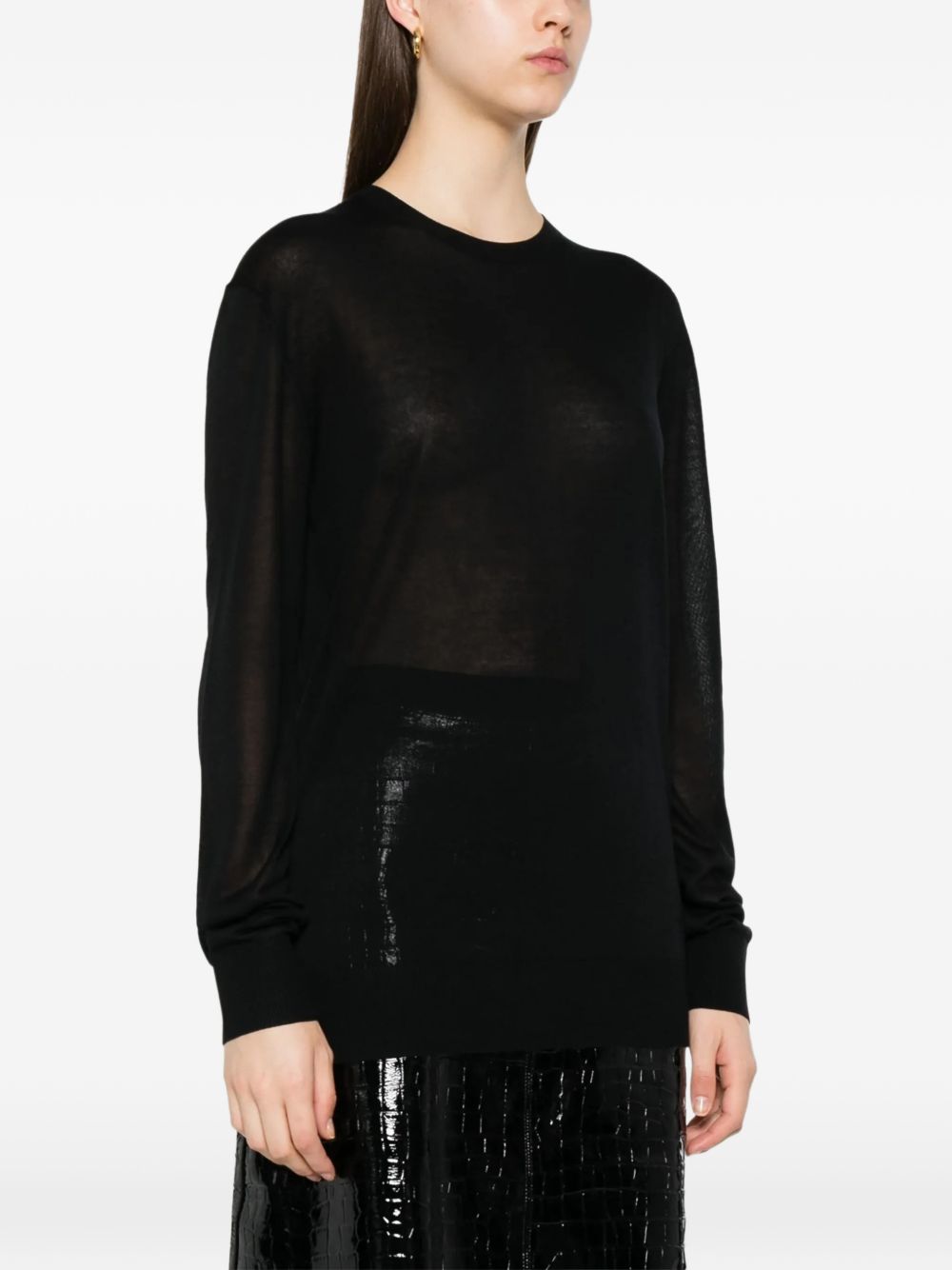 Maglione a girocollo in nero Toteme - donna 