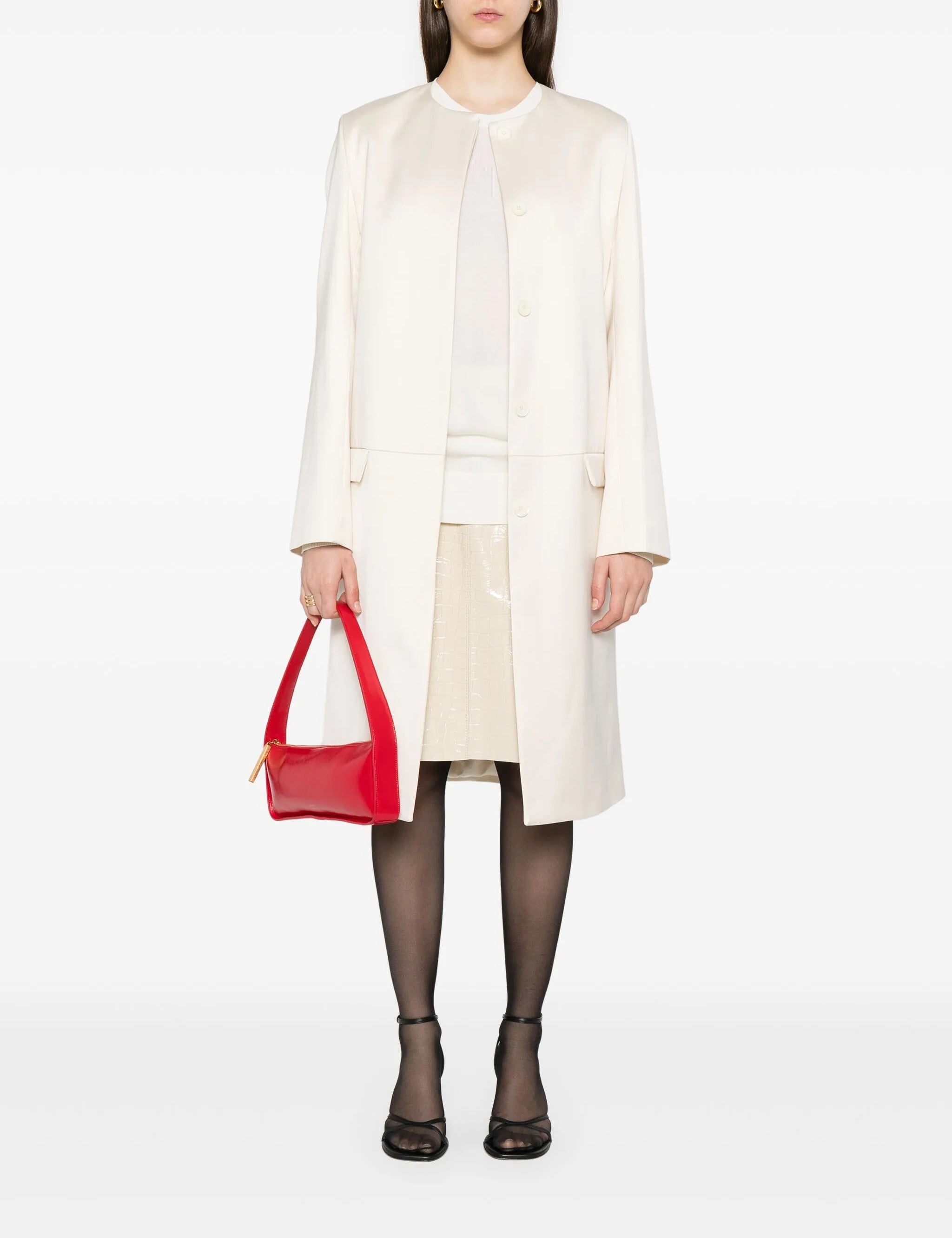 Maglione a girocollo in bianco Toteme - donna 