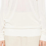 Maglione a girocollo in bianco Toteme - donna 