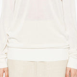 Maglione a girocollo in bianco Toteme - donna 