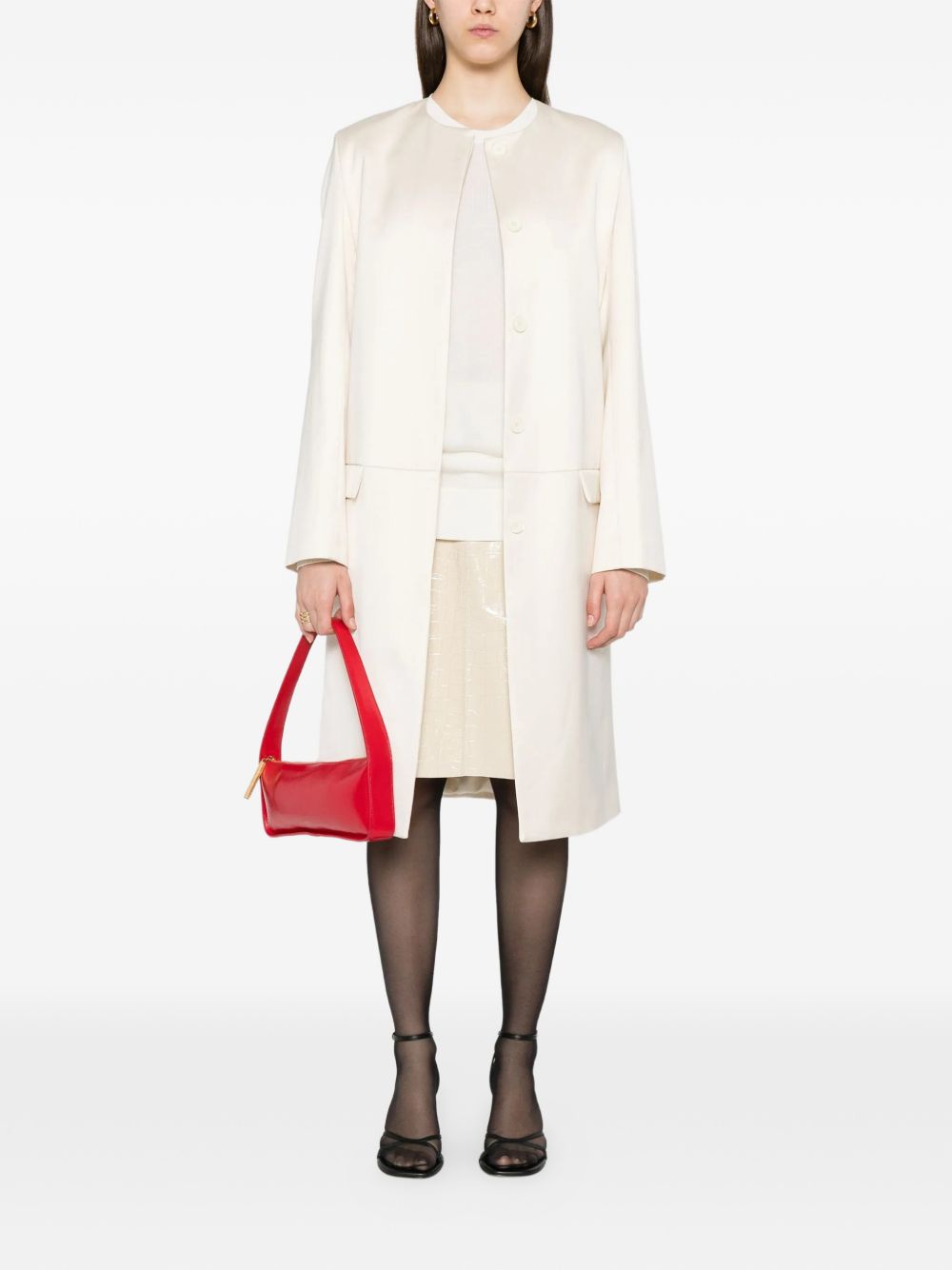Maglione a girocollo in bianco Toteme - donna 