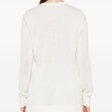 Maglione a girocollo in bianco Toteme - donna 