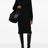 Abito midi a collo alto in nero Toteme - donna 