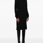 Abito midi a collo alto in nero Toteme - donna 