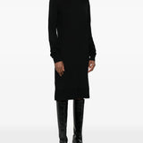 Abito midi a collo alto in nero Toteme - donna 