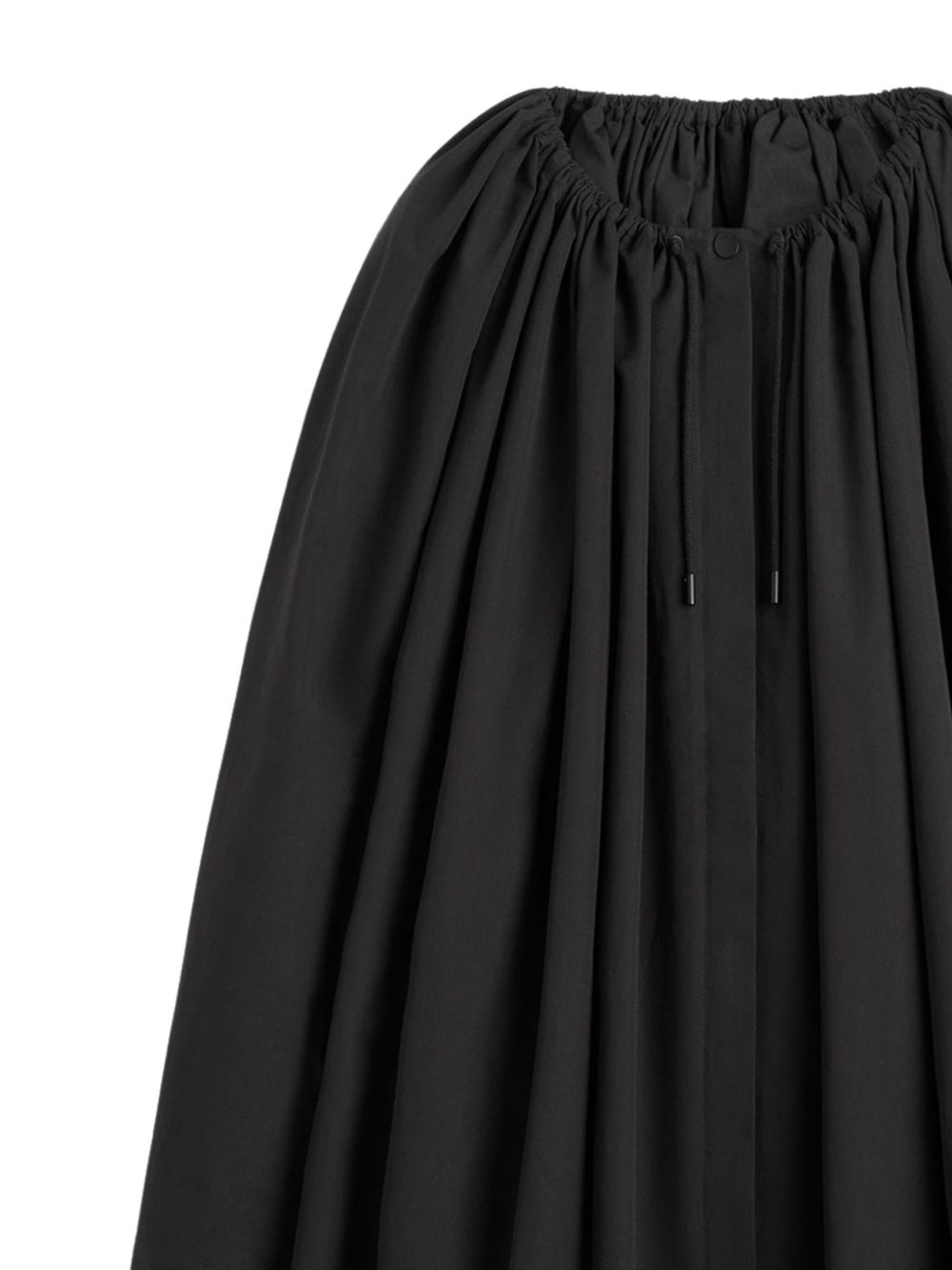 Cappotto con arricciatura in nero Toteme - donna 