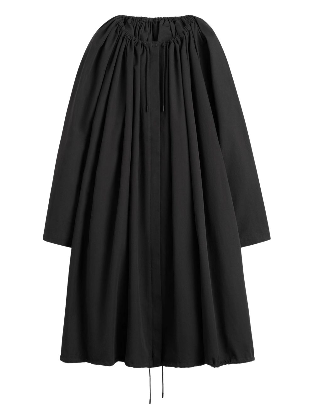 Cappotto con arricciatura in nero Toteme - donna 