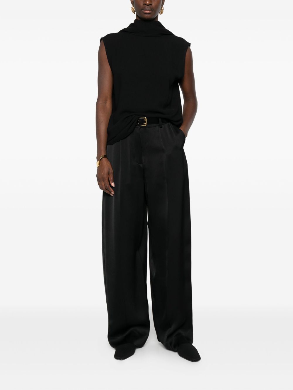 Top in maglia in nero Toteme - donna 