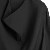 Blusa con scollo drappeggiato in nero Toteme - donna 