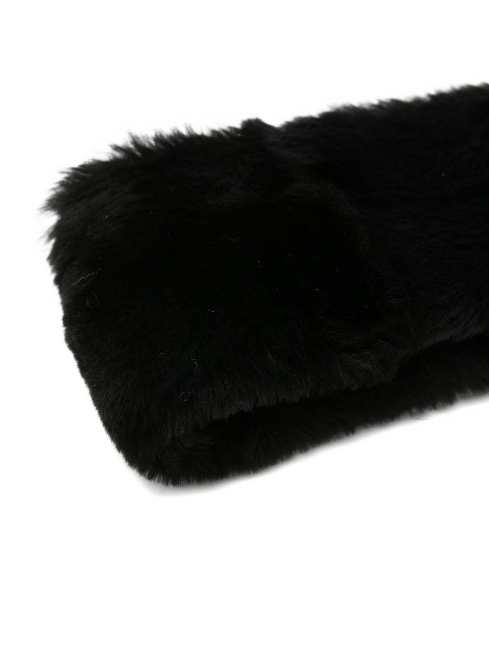 Fascia per capelli in sherling in nero Toteme - donna 