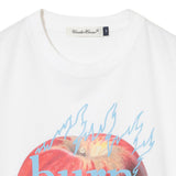 T-shirt con stampa mela in bianco Undercover - uomo 