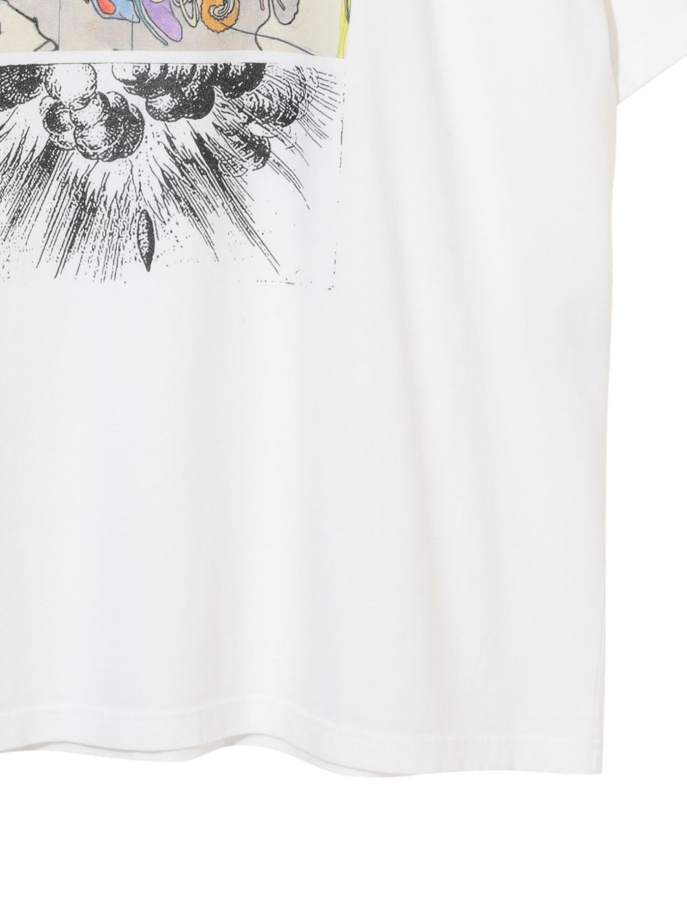 T-shirt con stampa mela in bianco Undercover - uomo 