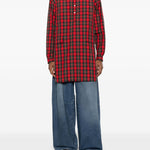 Camicia a quadri in rosso Undercover - uomo 