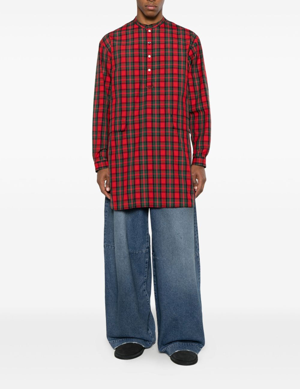 Camicia a quadri in rosso Undercover - uomo 