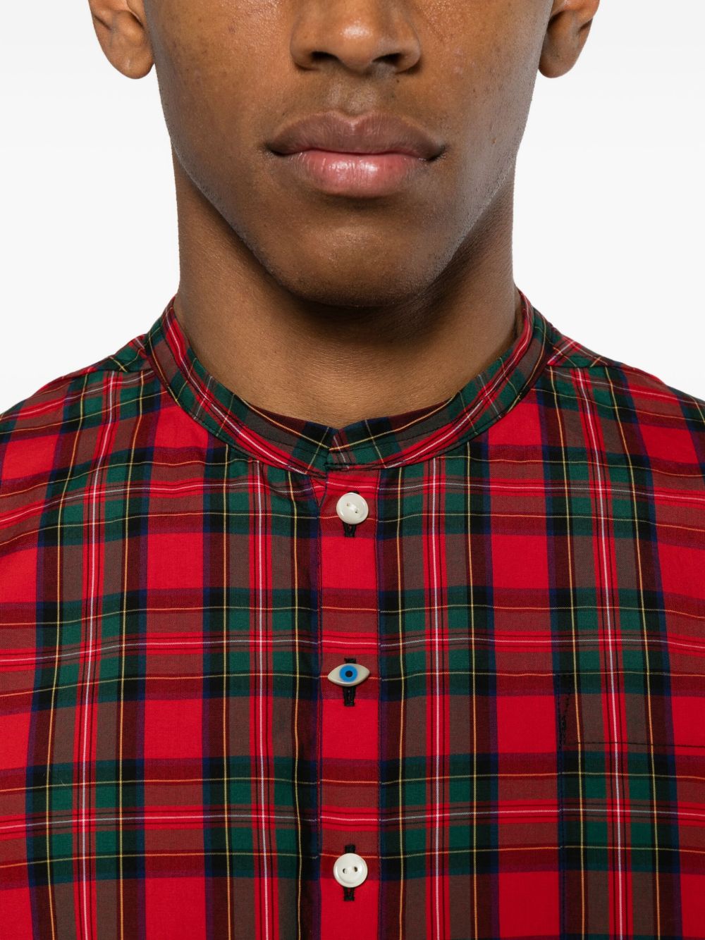 Camicia a quadri in rosso Undercover - uomo 