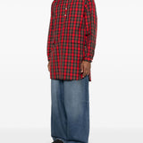 Camicia a quadri in rosso Undercover - uomo 