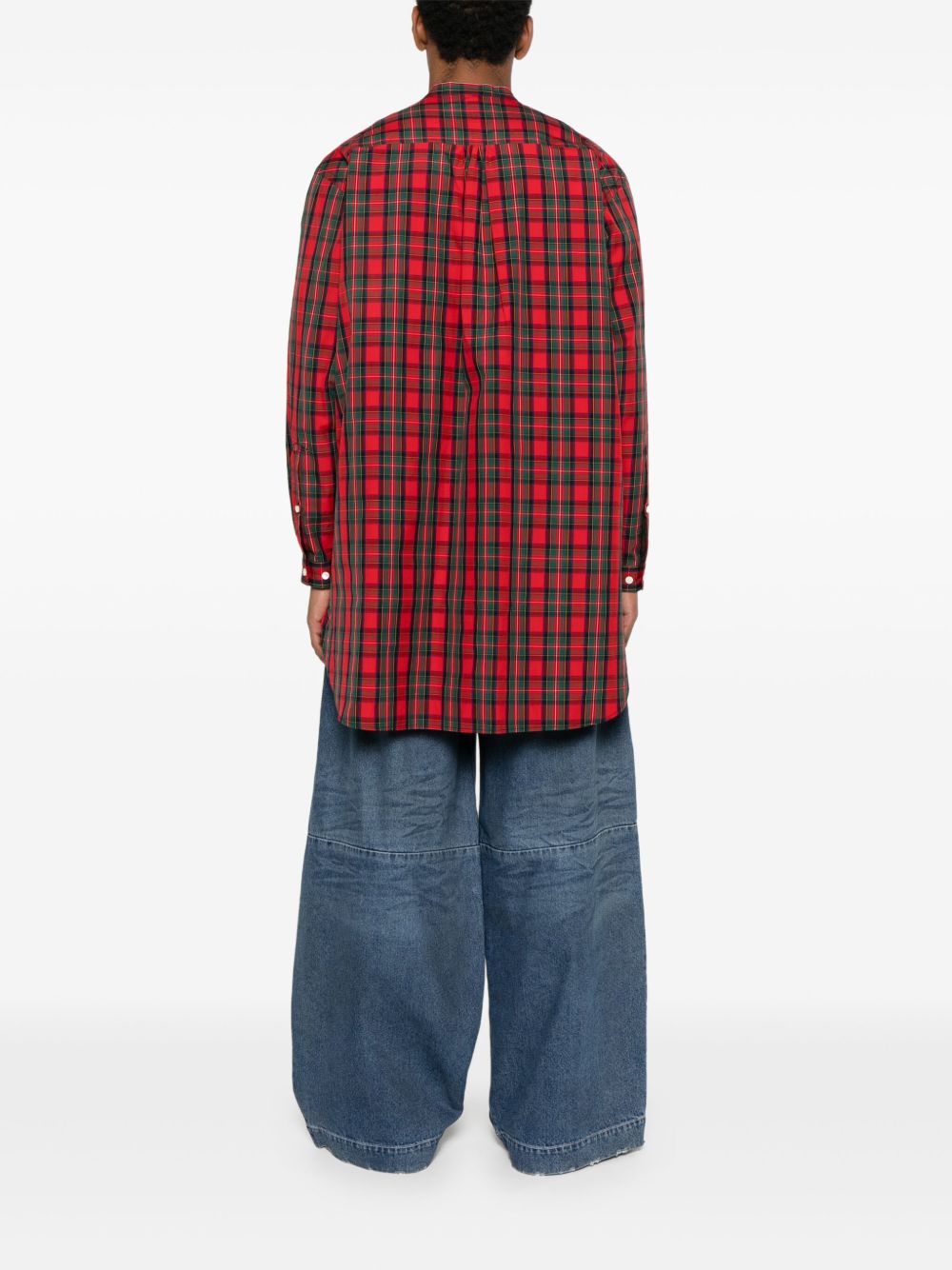 Camicia a quadri in rosso Undercover - uomo 