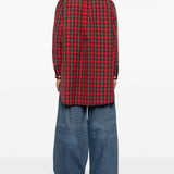Camicia a quadri in rosso Undercover - uomo 