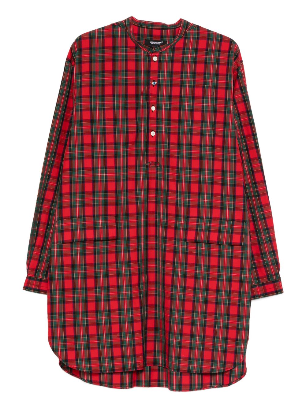 Camicia a quadri in rosso Undercover - uomo 