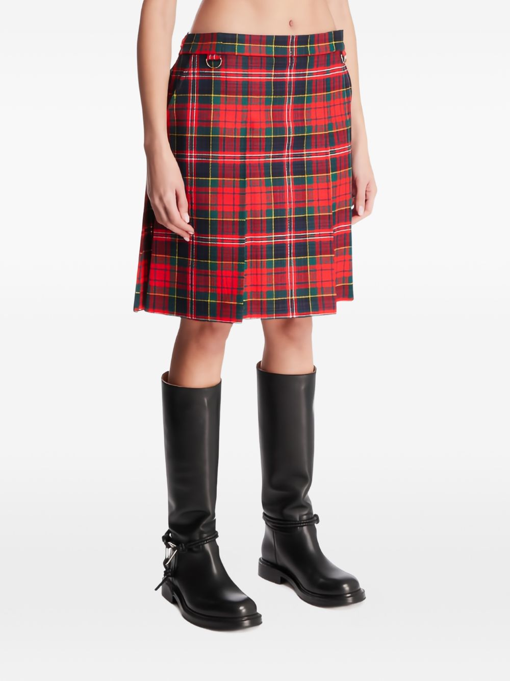 Gonna midi con  motivo tartan in rosso Undercover - donna 