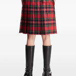 Gonna midi con  motivo tartan in rosso Undercover - donna 