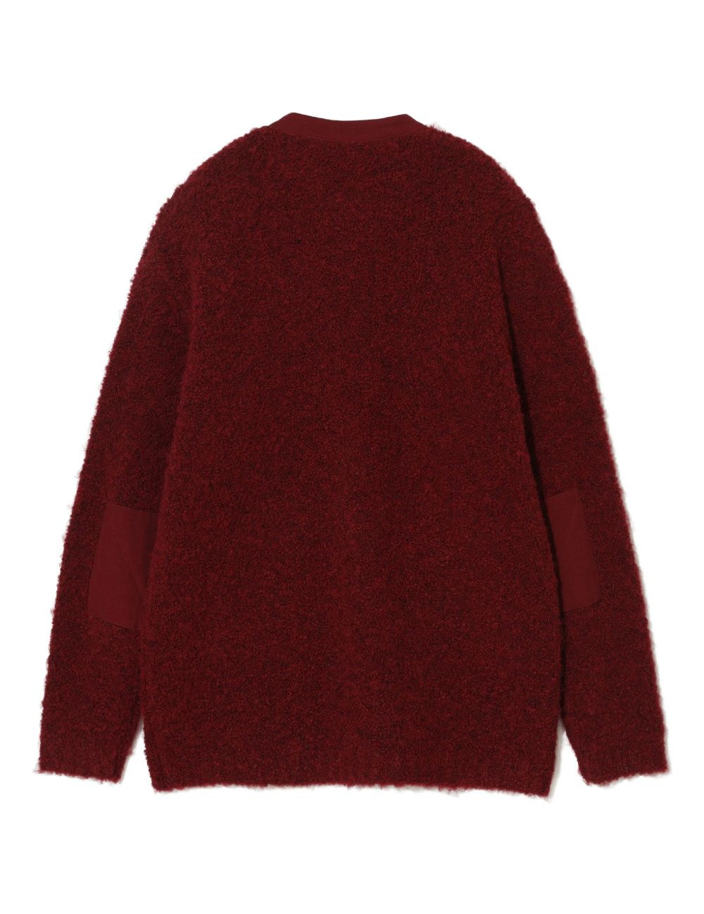 Cardigan girocollo in rosso Undercover - uomo 
