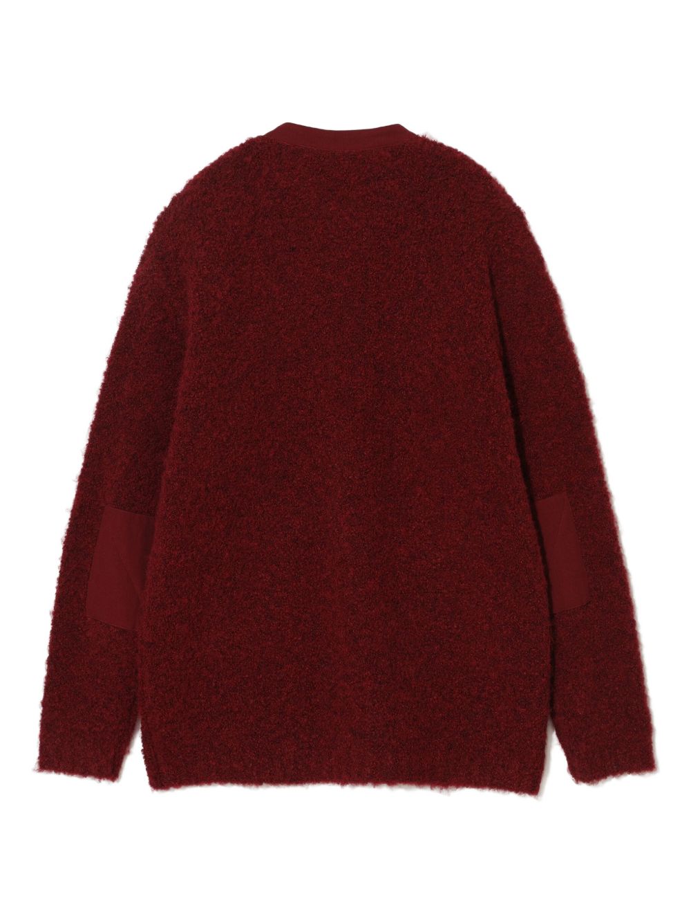 Cardigan girocollo in rosso Undercover - uomo 